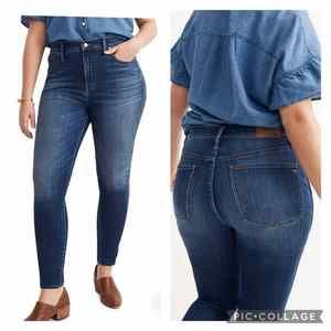 Madewell High Rise Skinny Jeans 36 XLong Womens Plus Size 22